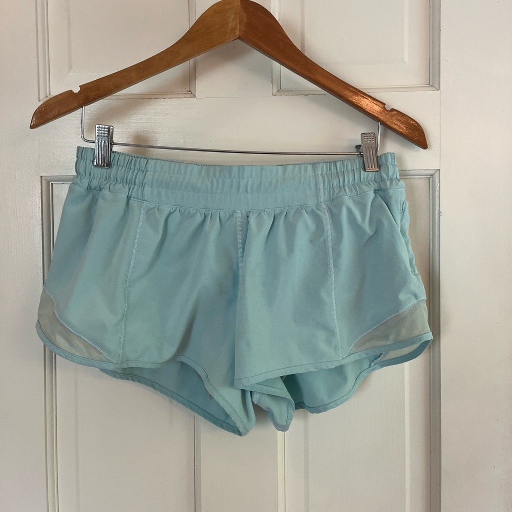 Lululemon Athletica Blue Athletic Shorts Moisture-Wicking